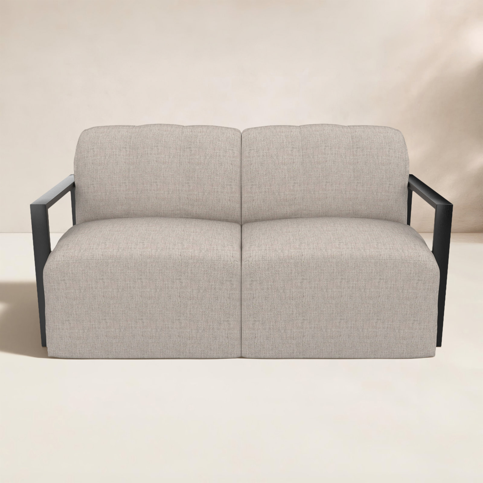 Rosalie 62" Sunbrella® Patio Loveseat, Silver