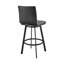 Chaise de bar pivotante 39 po en similicuir et fer
