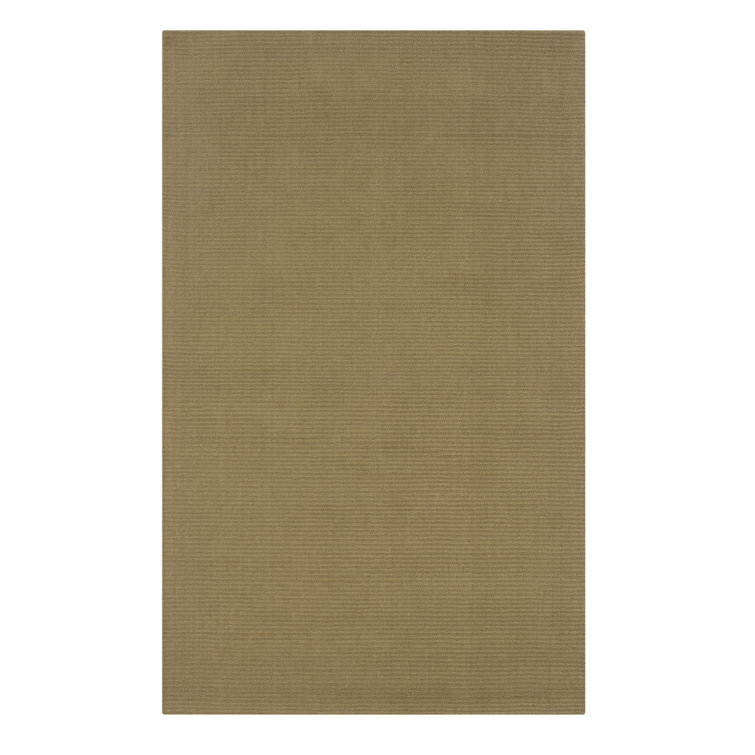 Tapis brun en laine tissé à la main