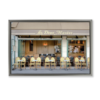 Parisian Outdoor Seating Cafe Floating Frame, design by Alan Blaustein