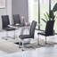 Modern Faux Leather/Suede Upholstered Armless Cantilever Dining Chair with Chrome Base (Set of 2/4/6)-245882855-243280536