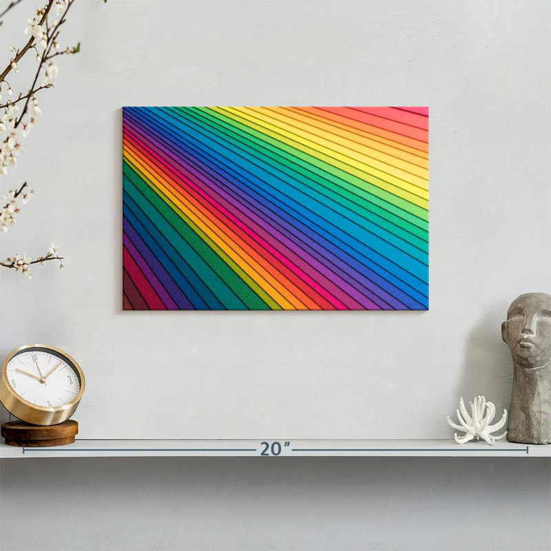 Hiltrud Rainbow Paper Stack, 8" H x 12" W
