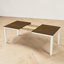 Ensemble de salle à manger extensible 6 pièces, table de salle à manger rectangulaire en placage avec rallonge amovible, 4 chaises et banc rembourrés, maison de campagne moderne, salle à manger-1814792236-1814792238