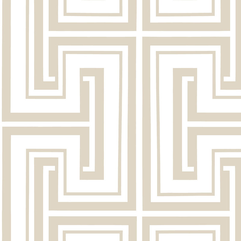 Papier peint protéase 32,7 pi x 20,5 po Heatherly, Taupe