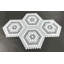 Carreau de marbre et plancher hexagonal 1 po Honeycomb-108856159