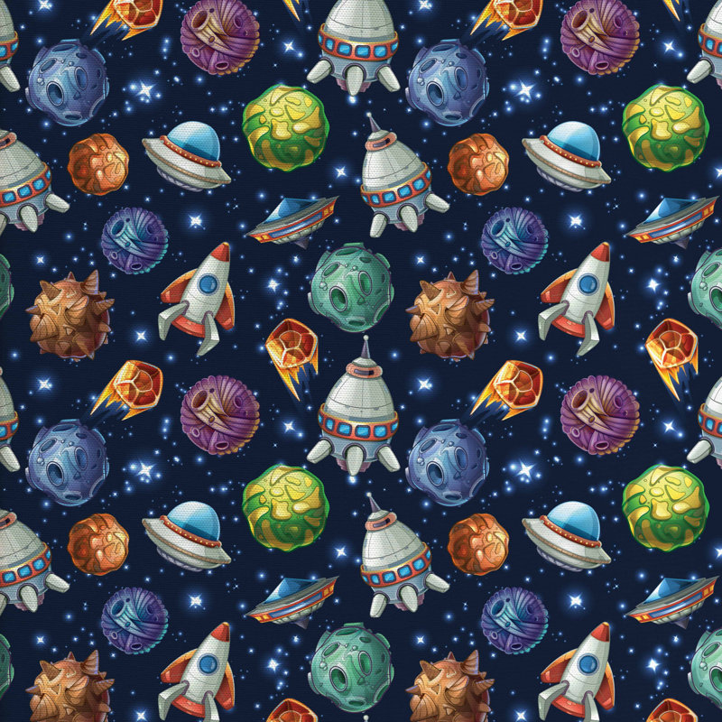 Tissu de l'espace, l 36 po x L 360 po