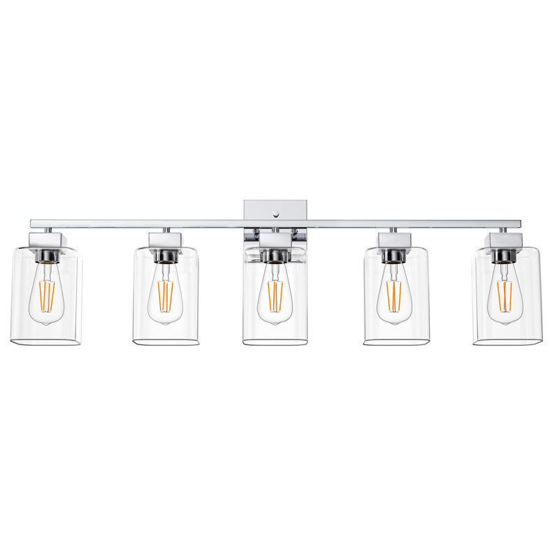 Hartshorn Vanity Light, Polished Chrome, 5 Lights