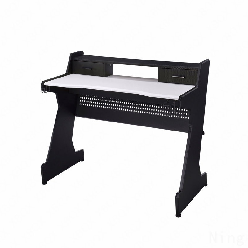 Black & White Gaming Desk