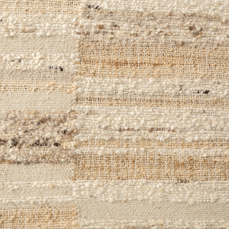 Idra Handwoven Wool Blend Area Rug, Rectangle 5' x 8'