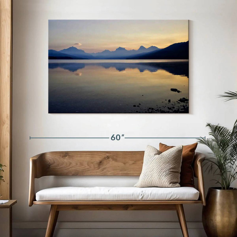 Alvord Glacier Park Sunset Lake, 32" H x 48" W