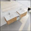 Meuble-lavabo 72 po à fermeture en douceur avec lavabo et petites tablettes de rangement-1022621970