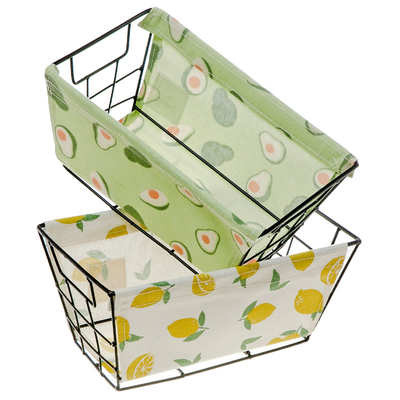 IH Casadécor Canvas Decorative Basket