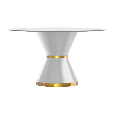 Kyannah Round Metal Base Dining Table