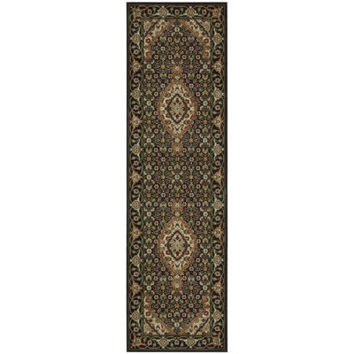 Tapis oriental noir / brun Bayhills