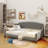 Modern Luxury Tufted Button Daybed, Full, Gray-107022603-107022601