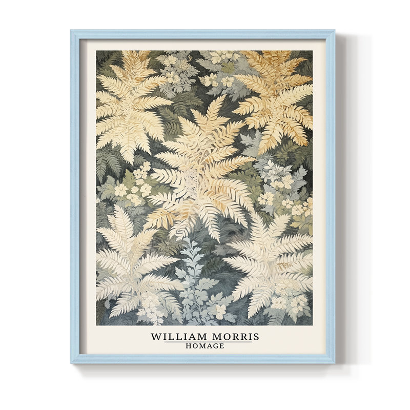 Imprimé encadré en bois massif de la série Dccxxxxxxxxxx, 21" H x 17" W, Bleu
