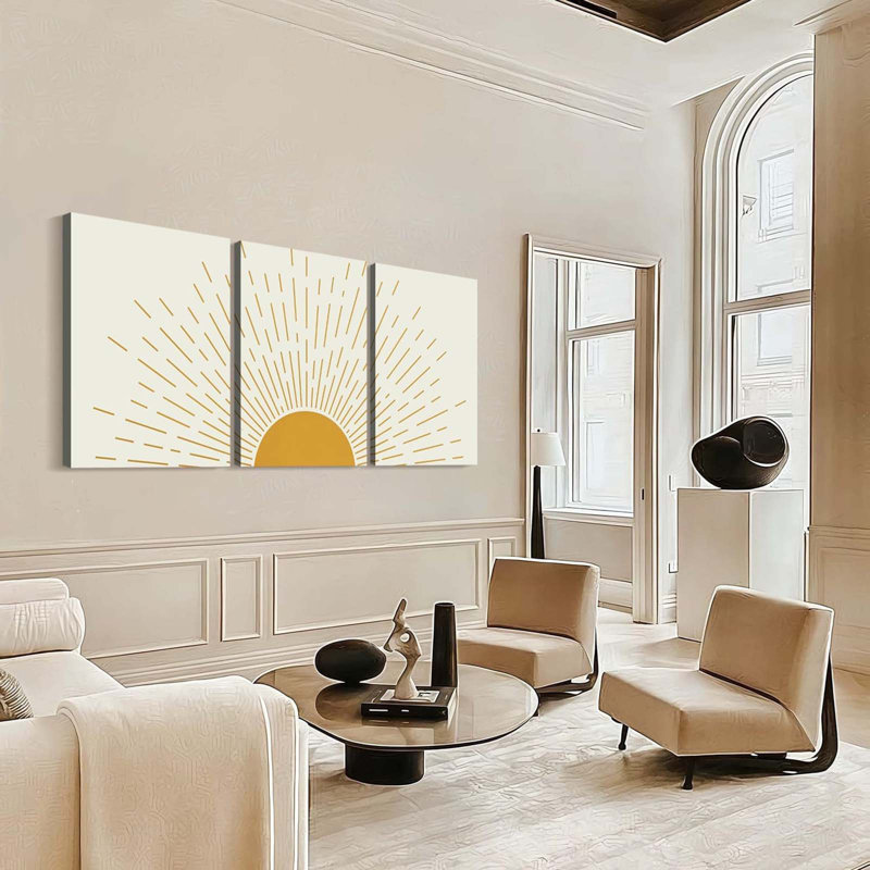 3 Piece Wrapped Canvas Print, 60 cm H x 40 cm W