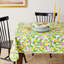 Red Barrel Studio®, motif floral citron européen, tissu imprimé en polyester, jaune, rond de 60 pouces, peut accueillir 4 à 6 personnes, nappes-750982090