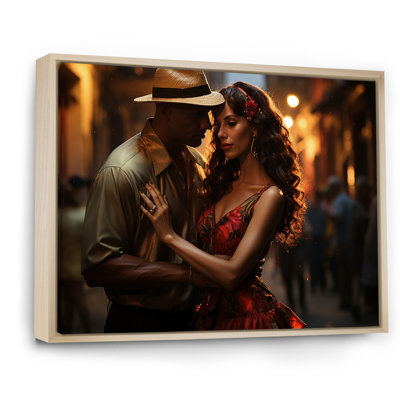 Salsa Dance in Havana - People Canvas Wall Art