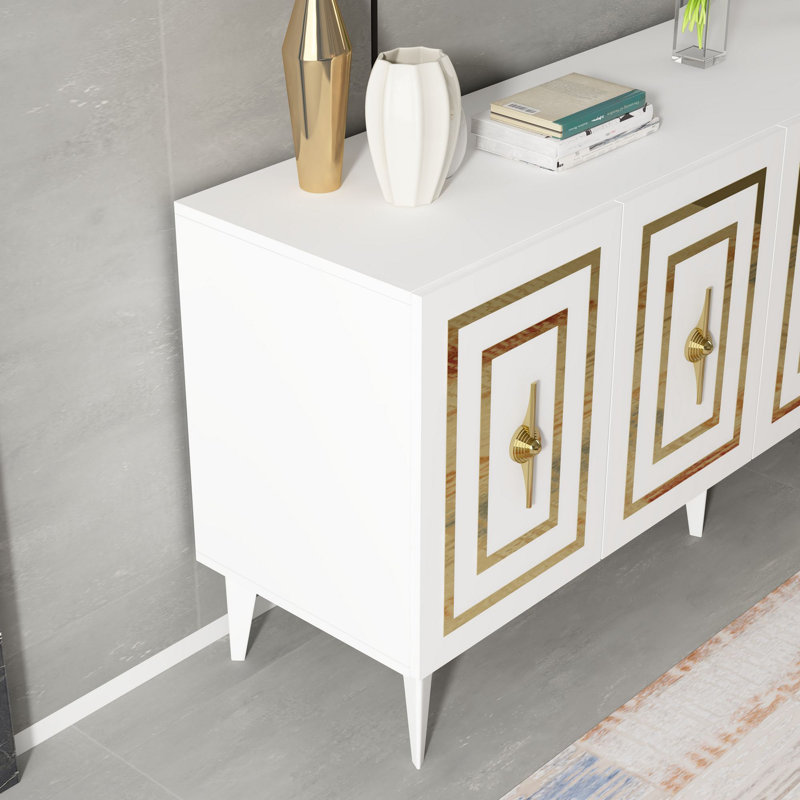 Olivia 150cm Console Table, White