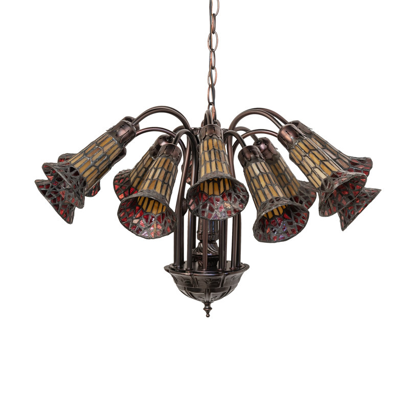 Grazio 12 - Light Chandelier, Yellow/Amber