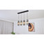 Mini luminaire suspendu réglable 4 lumières lustres en cristal-80442428