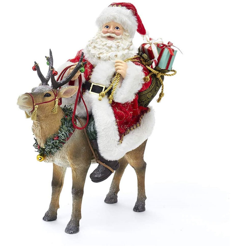 Fabriché père noël sur le renne