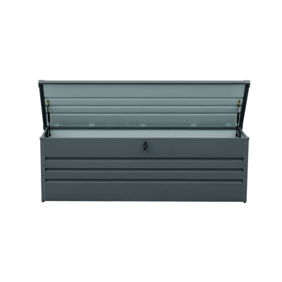 260 Gallon Metal Outdoor Deck Box Waterproof by Audiohome