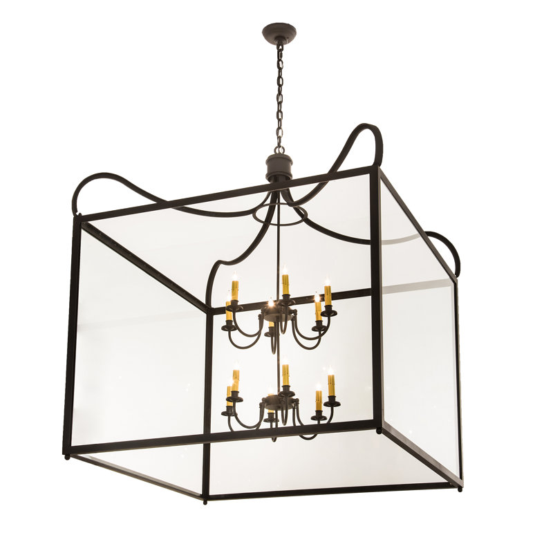 16 - Light Dimmable Geometric Chandelier