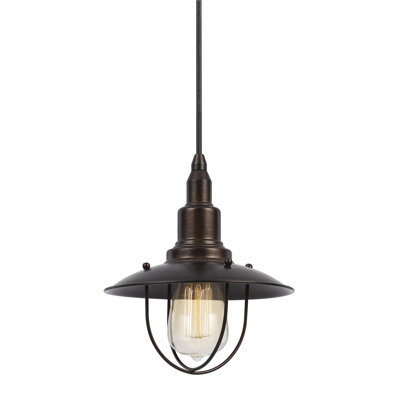 Luminaire suspendu conique à 1 lumière Tuckerman