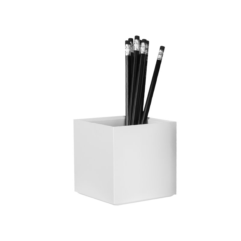 Plastic Desk Organizer, White
