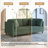 Seemab 80.4" W Upholstered Corduroy Standard Loveseat with Solid Wood Legs-421913256