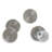 Glass Bead Coaster in Silver, Set of 4-1470479452