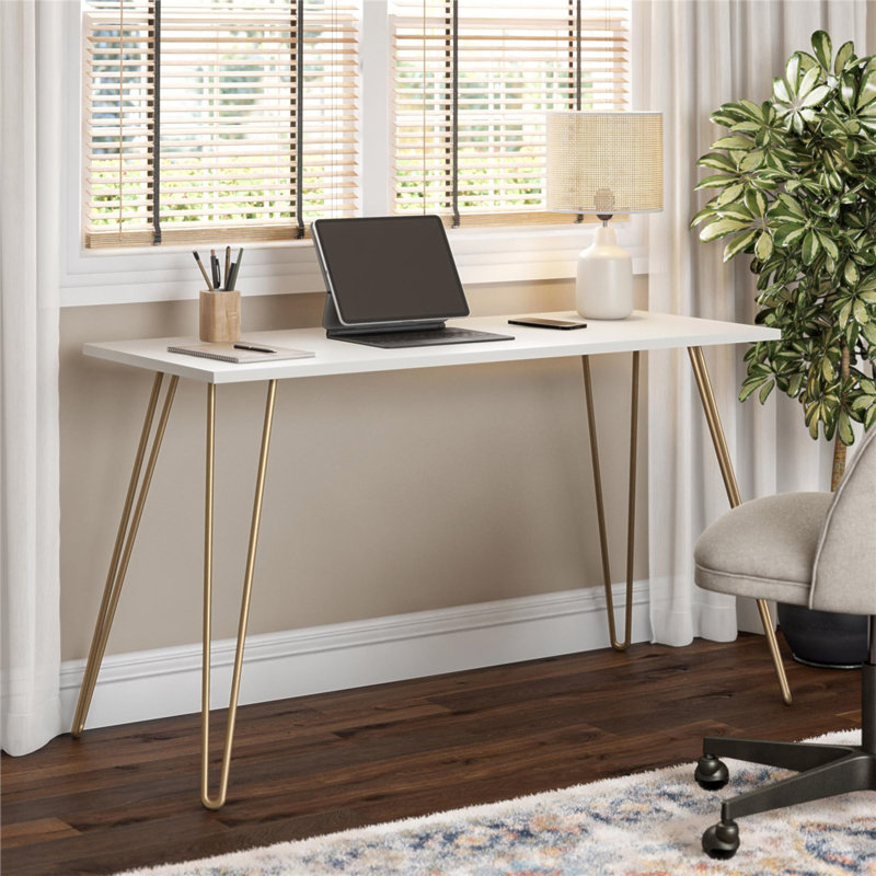 Bureau Owen, Blanc / Doré