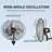 VEVOR 26.4'' Oscillating Wall Mounted Fan Fan