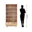 Paquette 180 cm H x 90 cm W Solid Wood Standard Bookcase-22018481