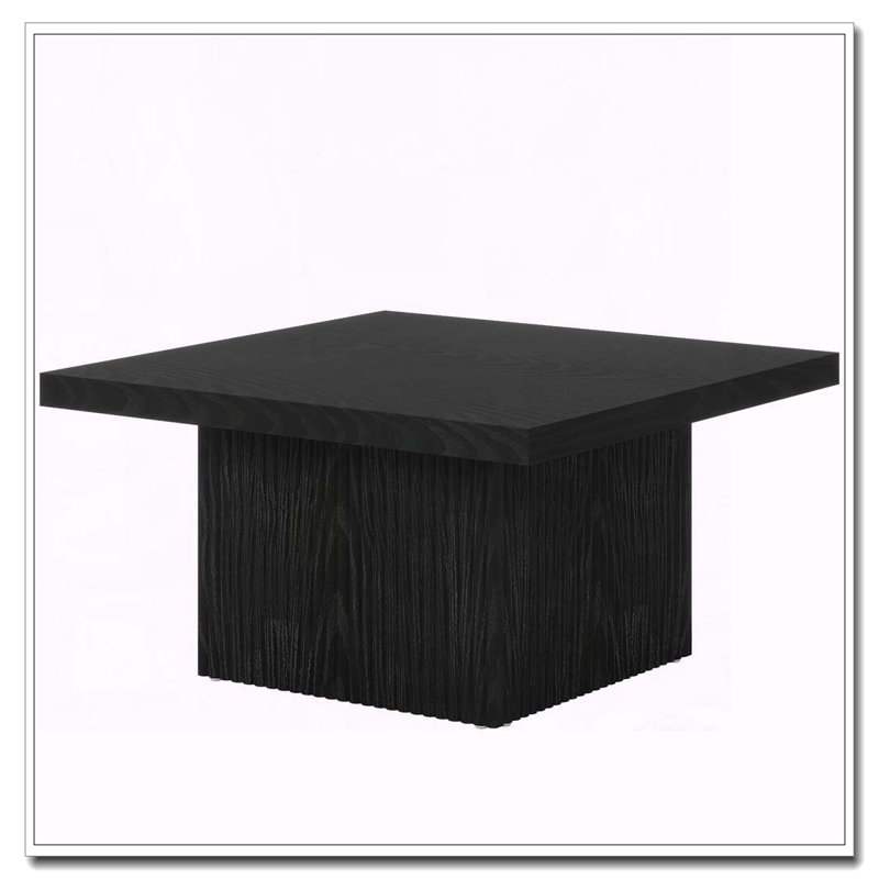 Mid-Century Modern Square Coffee Table with Ample Platform Surface