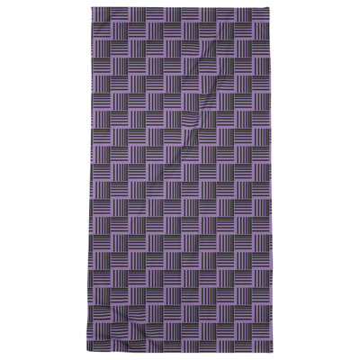 Serviette de plage à rayures tressées classique
