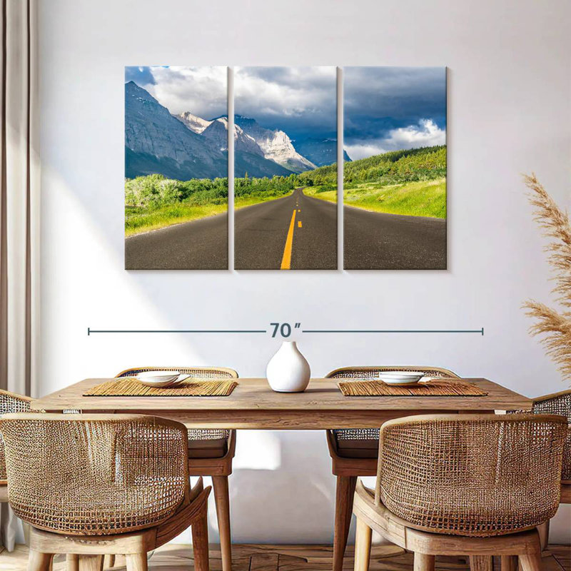 Mehar Road To Glacier National Park, 36" H x 57" W