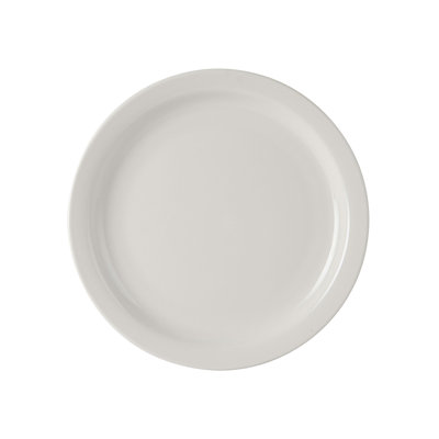 Commercial Dishwasher Safe 10.5'' Porcelain China Dinner Plate , Set of 12
