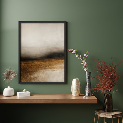 Reproduction d'art encadrée abstraite pour décoration intérieure moderne - 11 po x 14 po