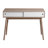 Entryway Table With 2 White Sliding Doors, Console Table With Storage Space And Wood Legs,Sofa Table Behind Couch For Hallway, Living Room, Natural Colour