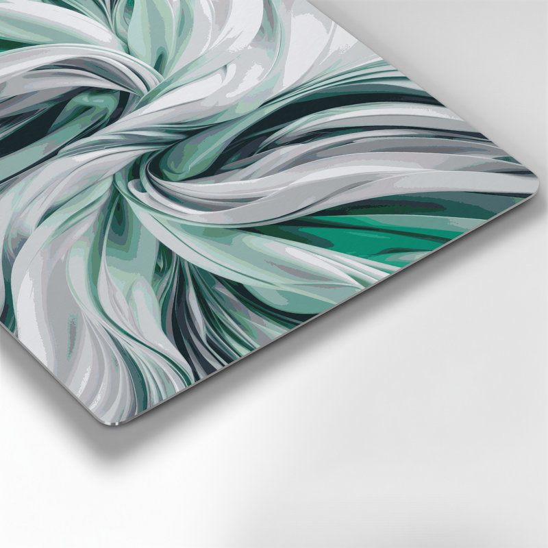 Digital Abstraction 37 Blue Metal Wall Art, 32" H x 32" W