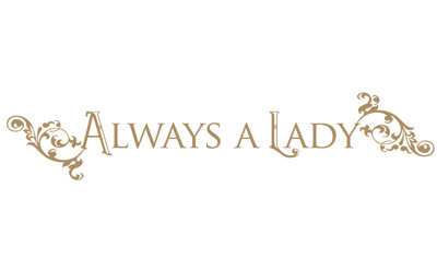 Décalcomanie murale "always a lady"
