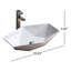 Lavabo de salle de bain pour bateau spécialité en porcelaine vitreuse Modern