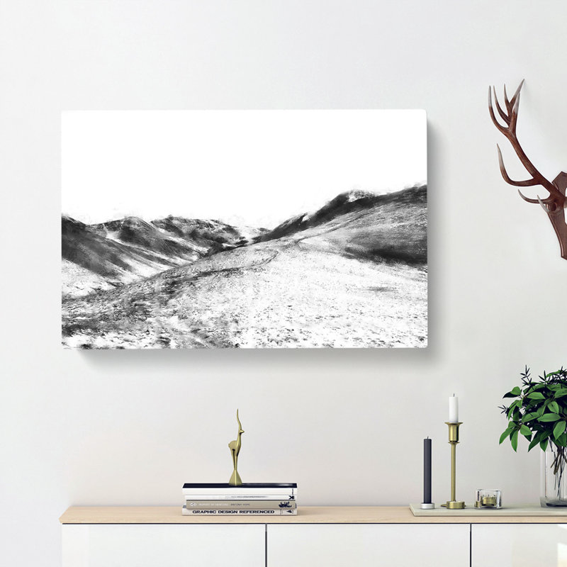 Path Through The Lake District - Wrapped Canvas Painting, 40cm H x 60cm W x 3cm D