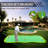 YUNIC 5-Hole Golf Putting Green Mat, Artificial Turf Practice Green for Indoor Outdoor Backyard