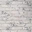 Rouleaux de papier peint contemporain gris et blanc imitation brique rustique vieillie style loft