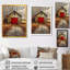 «Gray Red Vintage Autumn Vibes Barn», reproduction d'art murale grange-786247180-786247184