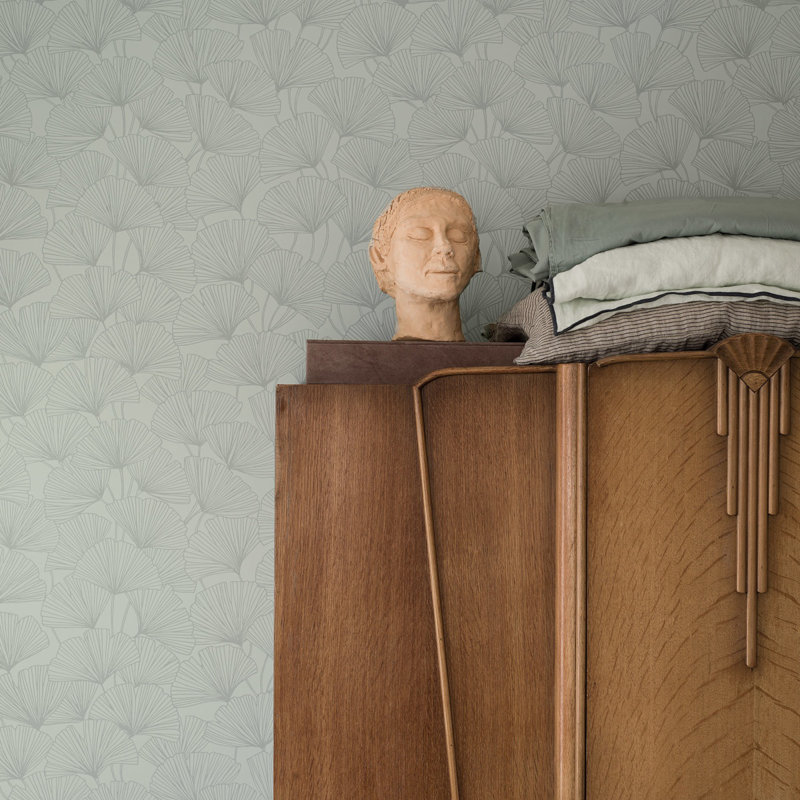 Boråstapeter Ginkgo Wallpaper, Light Green